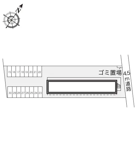 ★手数料０円★宇都宮市宝木本町 月極駐車場